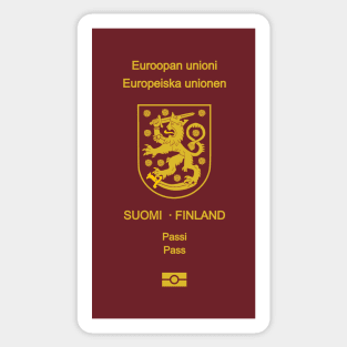 Finland passport Sticker